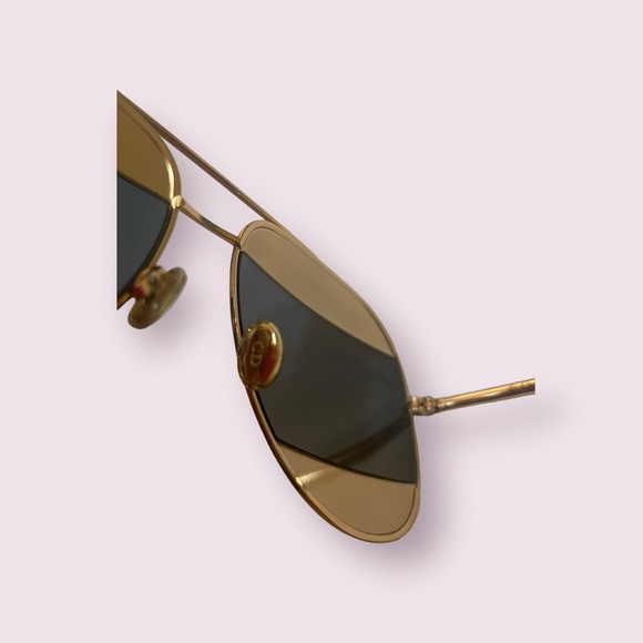 Christian Dior‎ Split 1 Aviator Gold/Pink Sunglasses main image 7